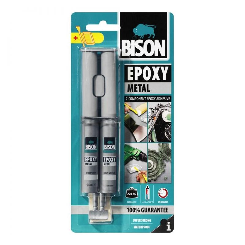 BISON EPOXY METAL dvokomponentno epoksidno ljepilo 24 ml Cijena
