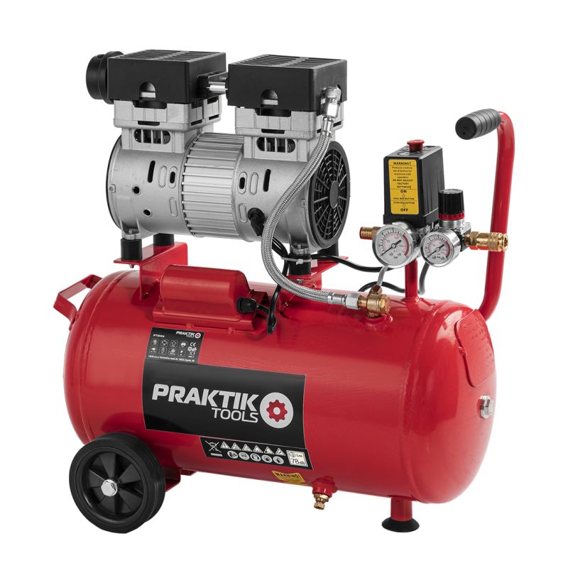 Kompresor tihi 24 l PRAKTIK PTQ124 *** 4 god. garancije*** Cijena