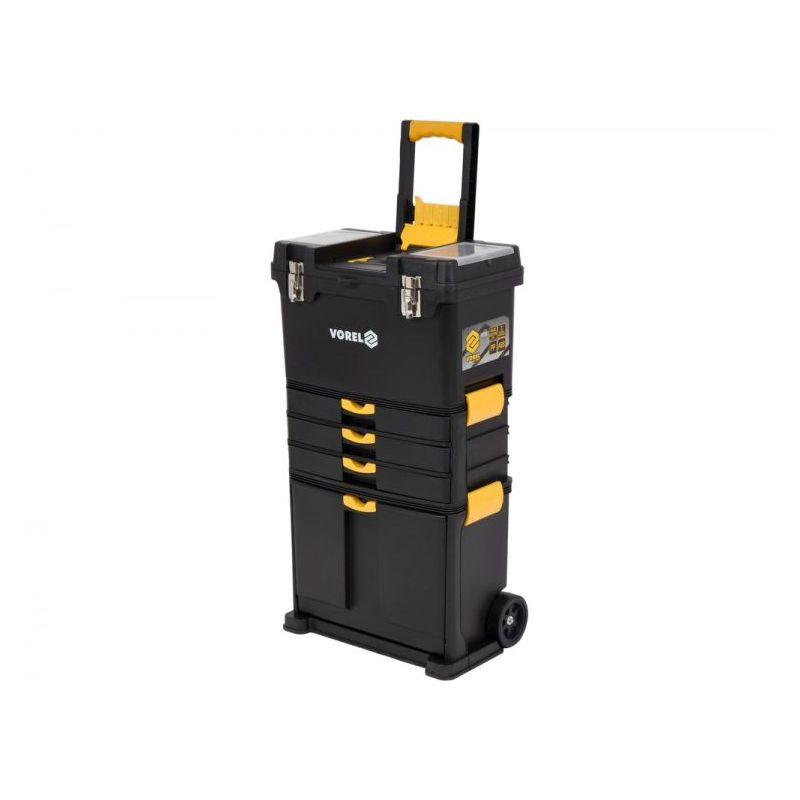 Kutija za alat na kotačima 45x28x82/104 cm VOREL T78736 Cijena