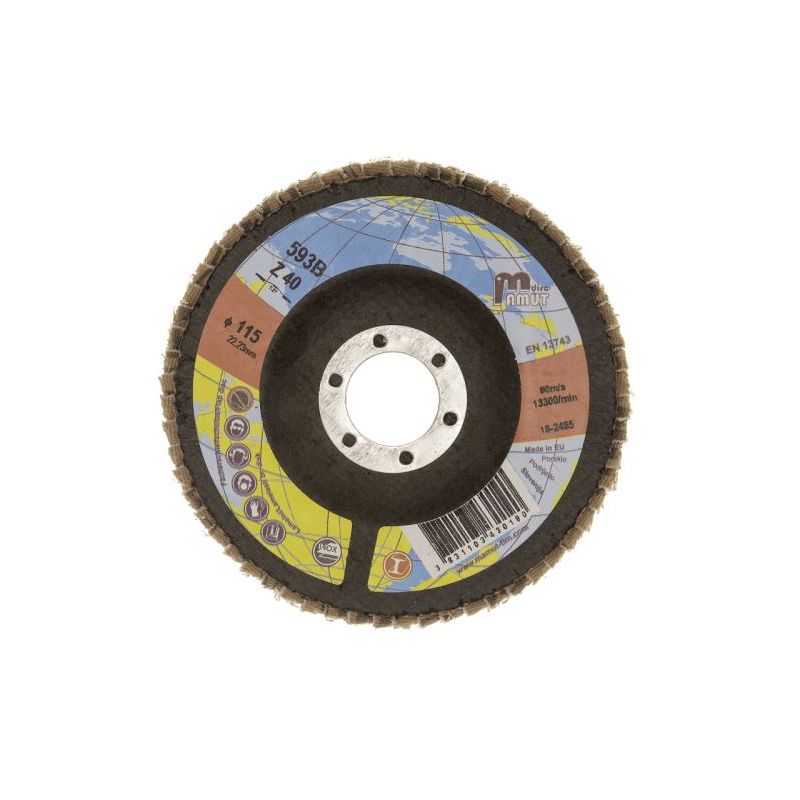 Lamelni brusni disk (LBD) MAMUT 125x22 “Z” INOX profi (T29 kosi) Cijena