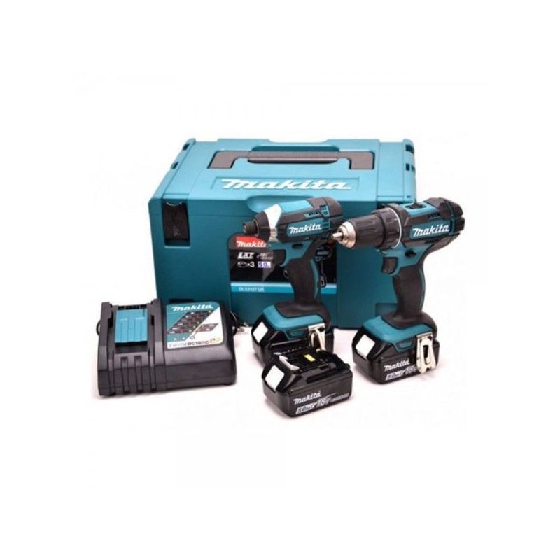 Makita aku set DLX2127TJ1: bušilica-odvijač DDF482Z + udarni odvijač DTD152Z  Cijena