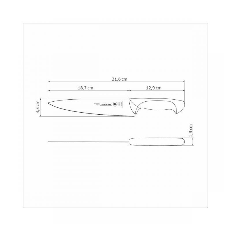 Nož kuhinjski TRAMONTINA PREMIUM 24472/188 20cm Cijena