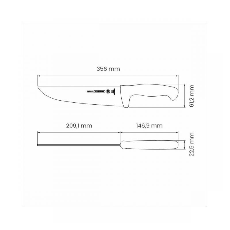 Mesarski nož TRAMONTINA PROFESSIONAL 24607/088 20 cm, bijeli Cijena