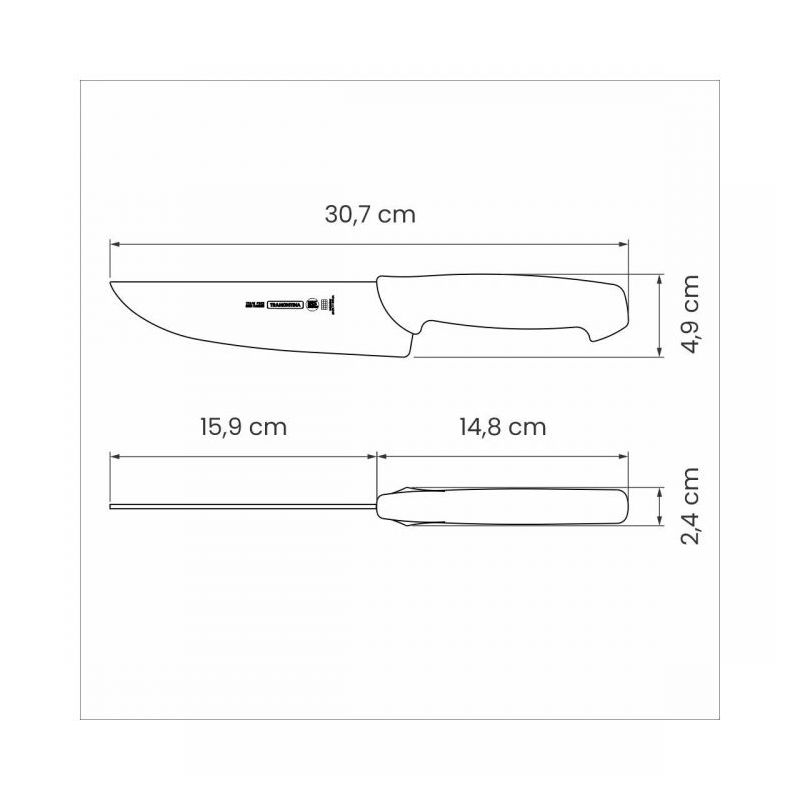 Mesarski nož TRAMONTINA PROFESSIONAL 24621/017 18 cm, plavi Cijena