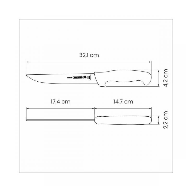 Nož za otkoštavanje TRAMONTINA PROFFESSIONAL 24605/087 18 cm, bijeli Cijena