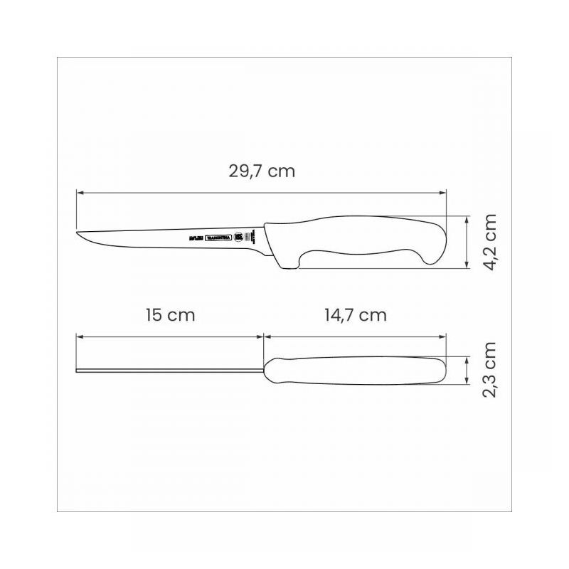 Nož za otkoštavanje TRAMONTINA PROFESSIONAL 24603/086 ˇ15 cm, bijeli Cijena