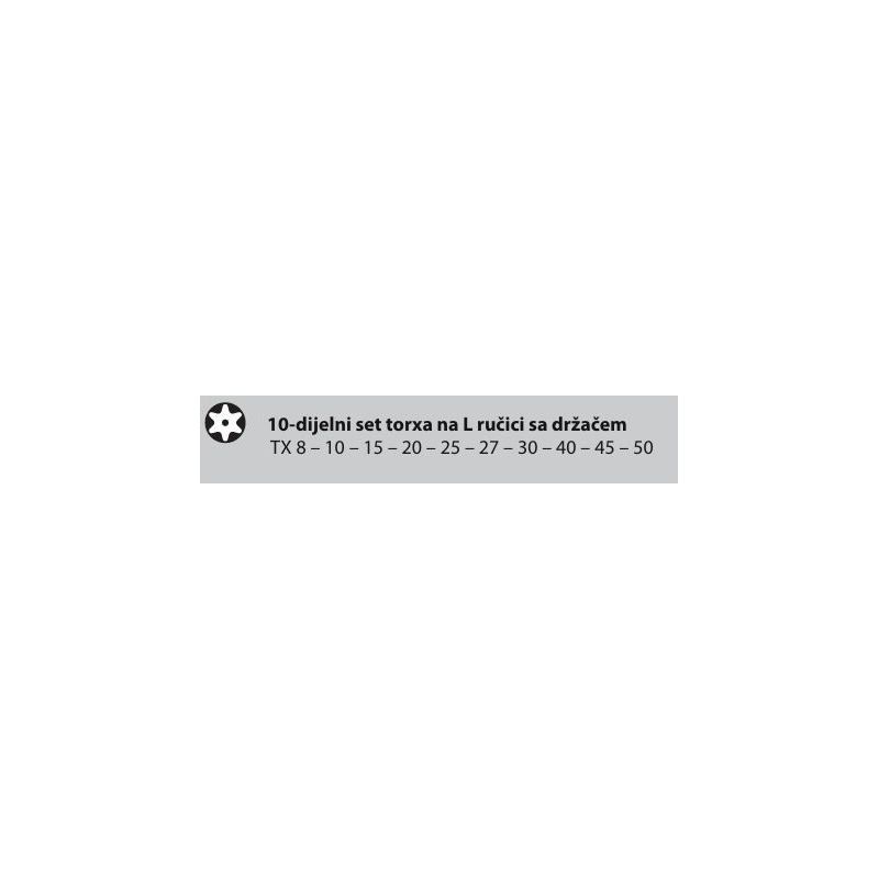 Proxxon garnitura odvijača torx TX/TTX s L ručkom, 10 - dijelna no 22652 Cijena