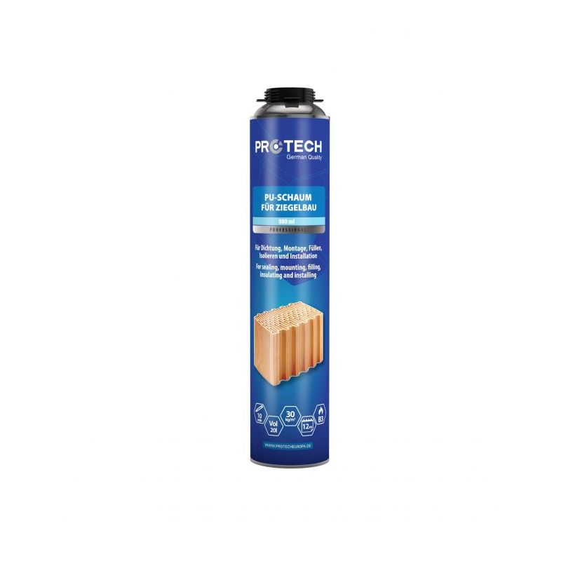 Pur pjena PROTECH pištoljska za zidanje 880 ml Cijena