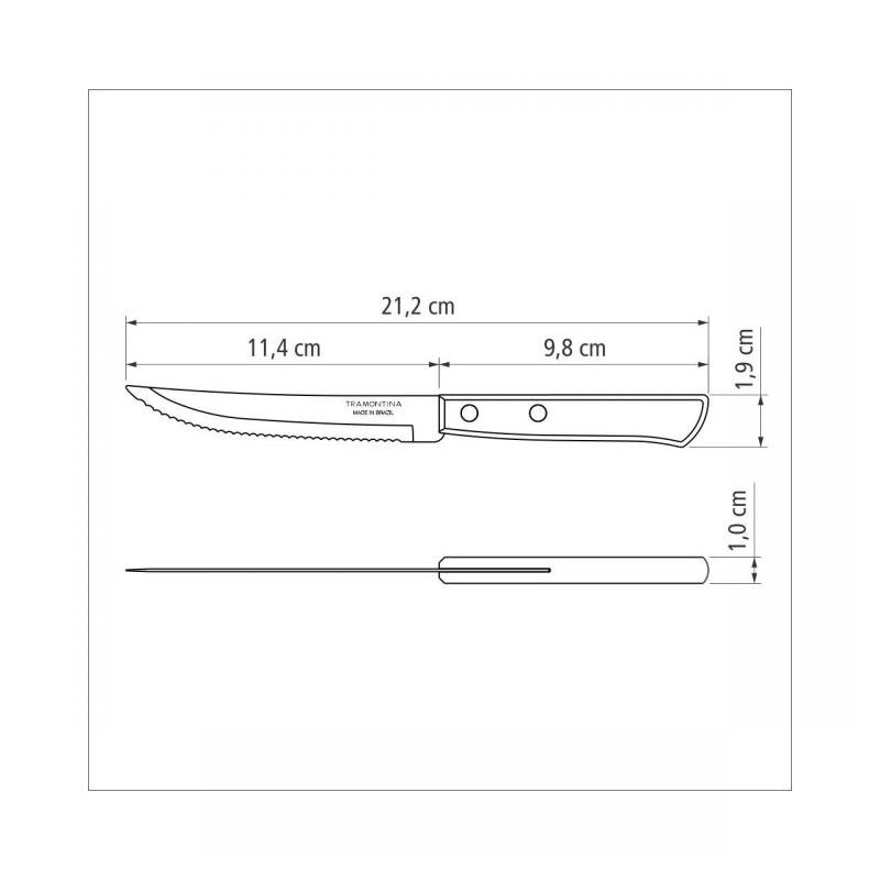 Set noževa TRAMONTINA CHURRASCO 13 cm, 6/1 21198/915 Cijena