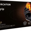 Rukavice jednokratne MERCATOR GOGRIP PRO crne bez pudera, 50 kom.