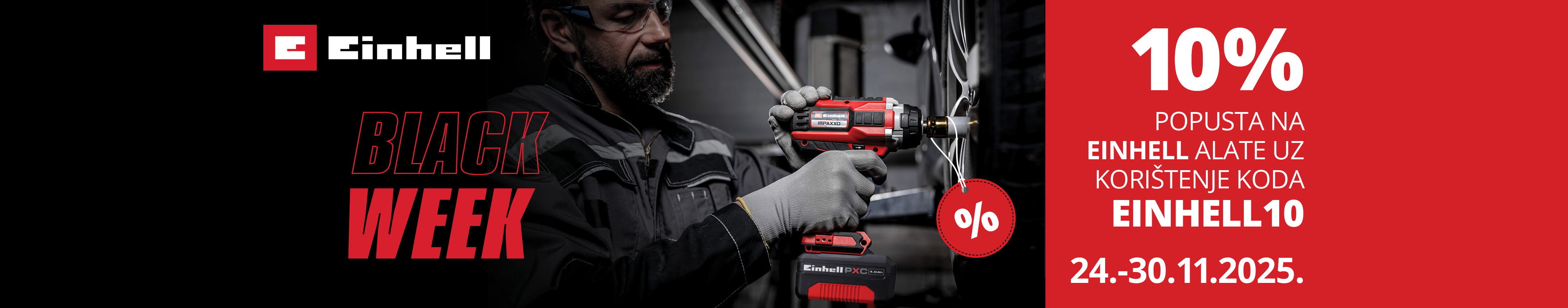 CRNI PETAK!!!—> EINHELL dodatni popust 10%